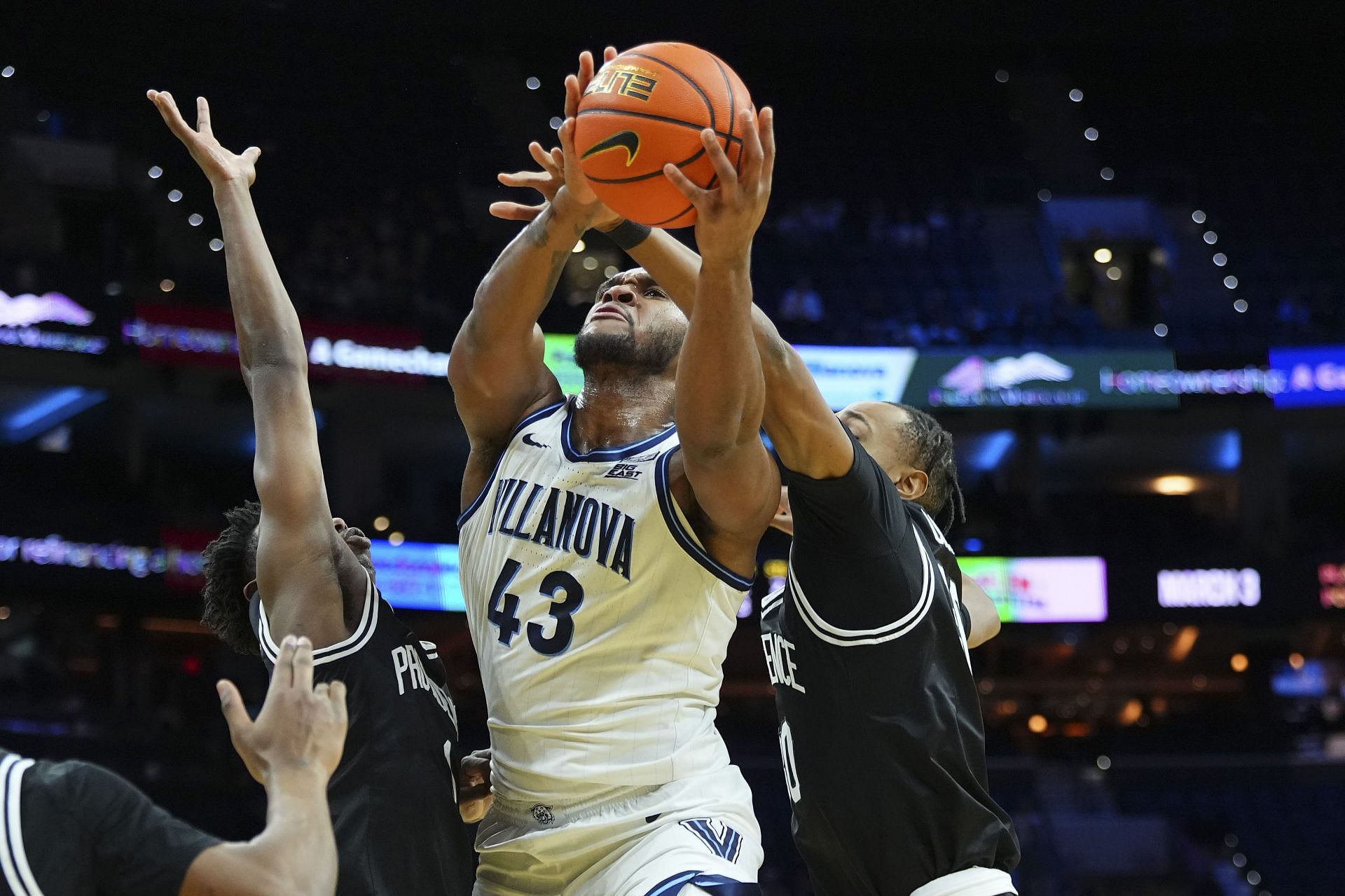 Villanova forward Eric Dixon has work to do to help the Wildcats reach the NCAA Tournament.