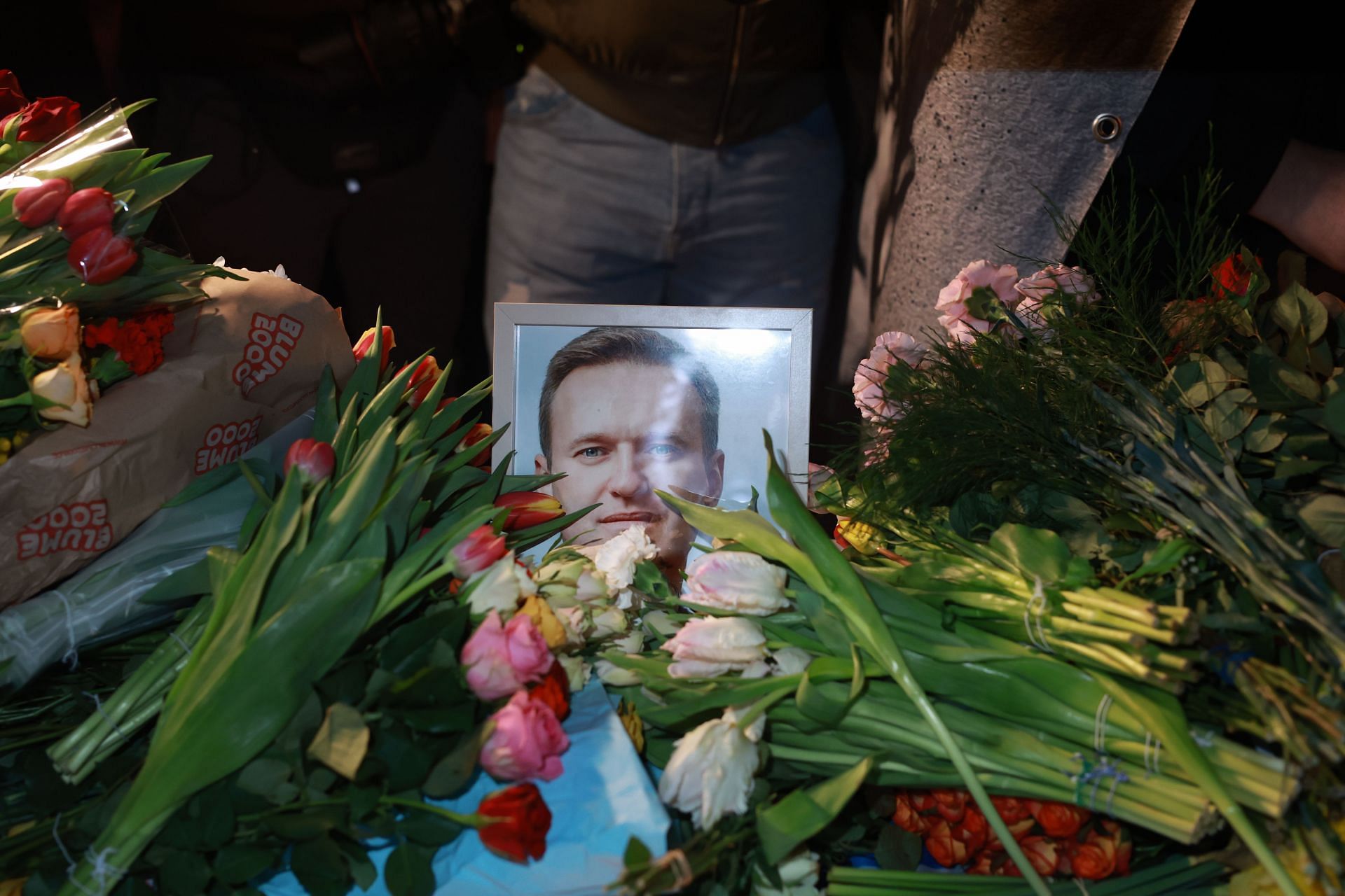 Vigil For Alexiei Navalny Held In Front Of The Russian Consulate General In Munich