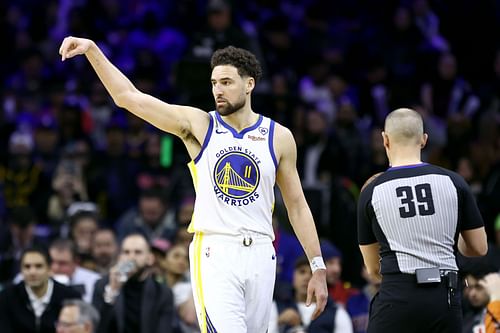 Klay Thompson was benched in the Warriors' win over Brooklyn on Monday.