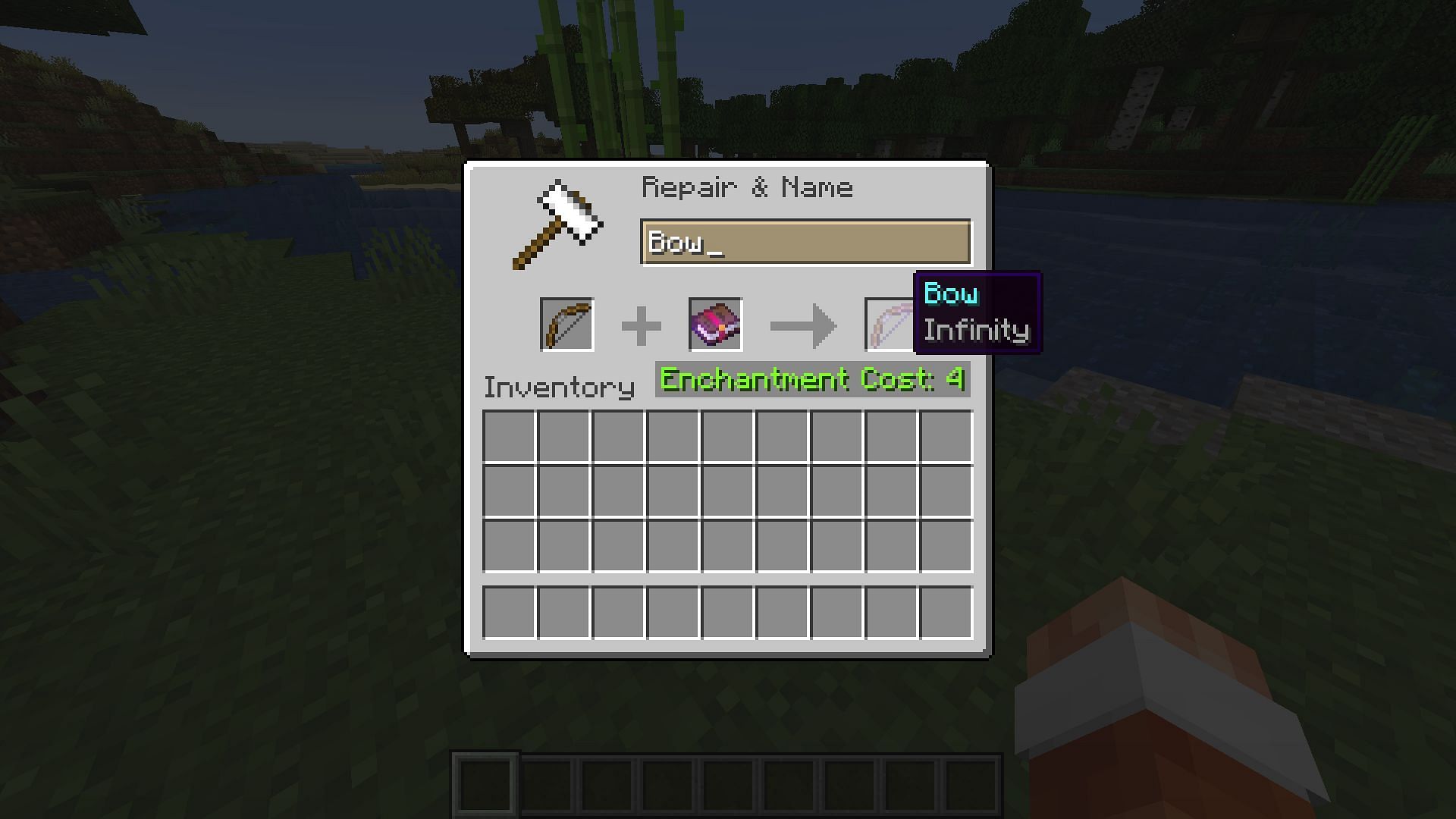 An Infinity bow in Minecraft will save plenty of headaches in the End (Image via Mojang)