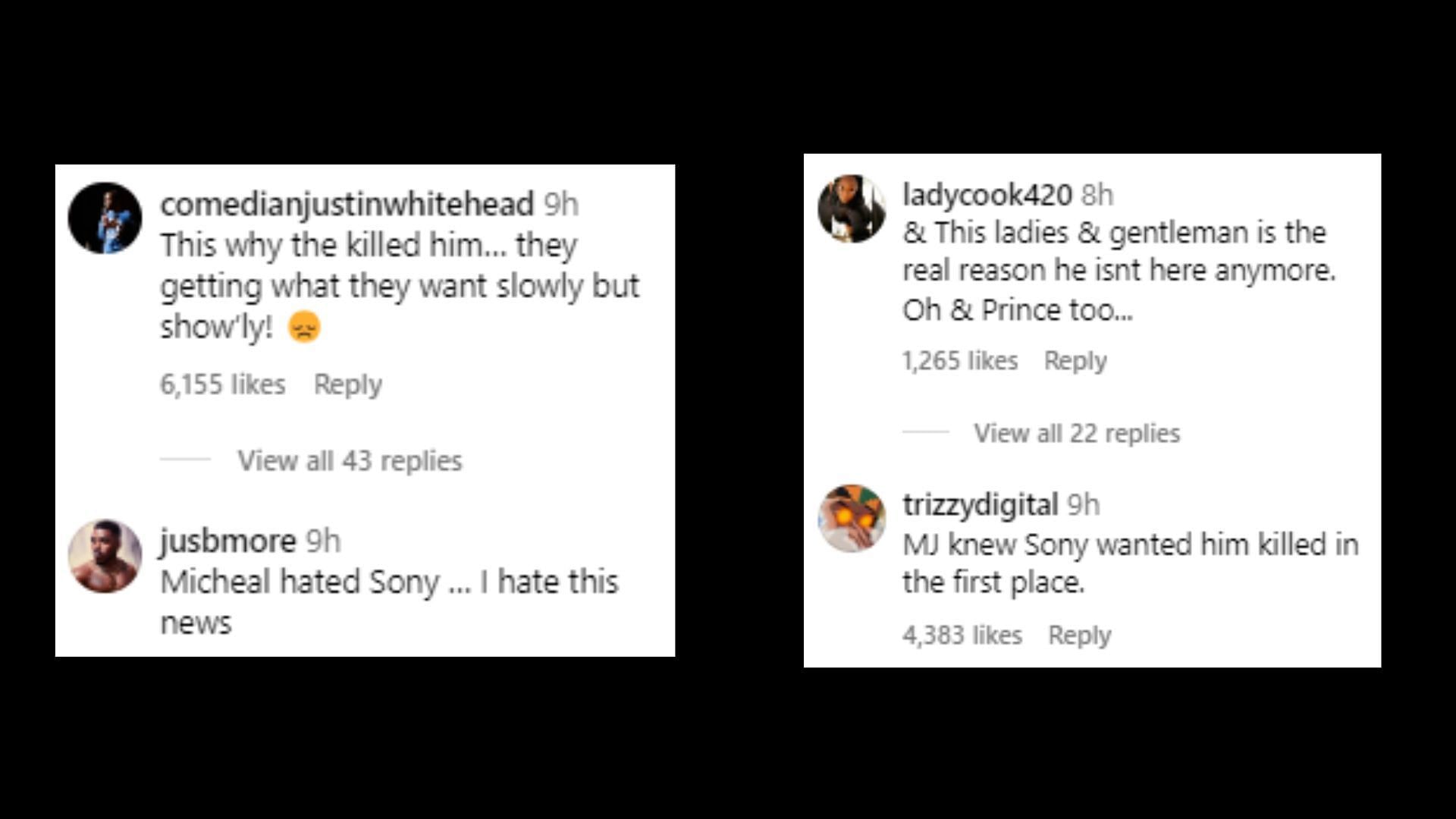 Netizens share their reactions to the deal (Image via theshaderoom/Instagram)