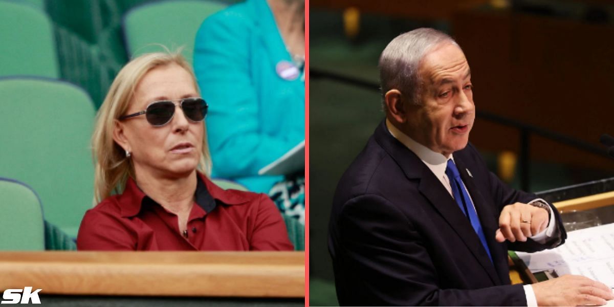 Martina Navratilova and Benjamin Netanyahu