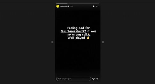 Ravindra Jadeja's latest Instagram story