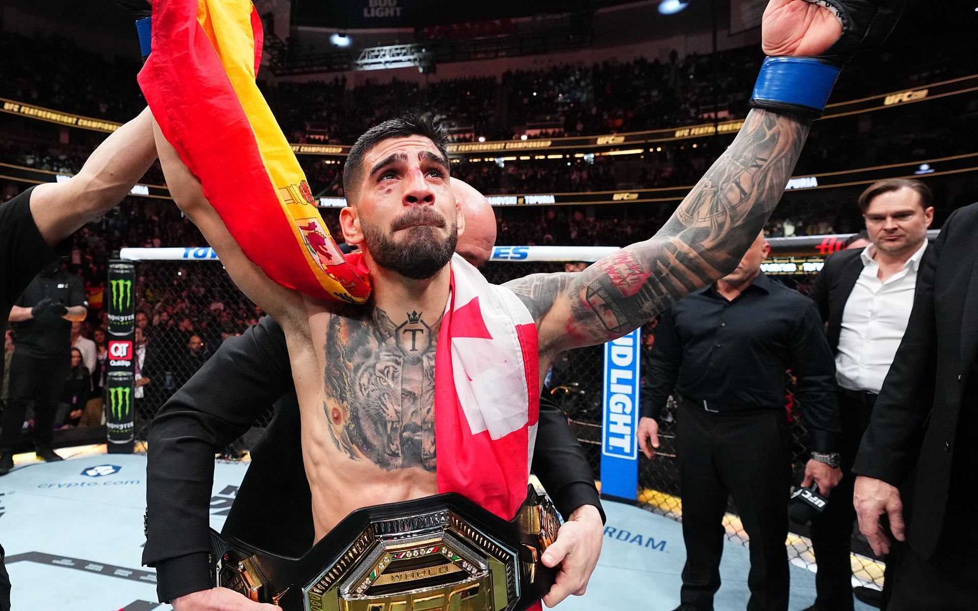 Ilia Topuria claimed UFC gold in a huge moment last night