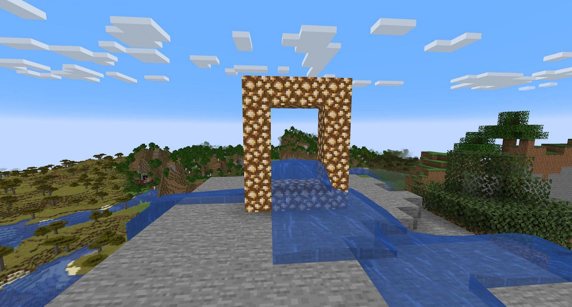 A failed aether portal, a sad sight for any Minecraft veteran (Image via Mojang)