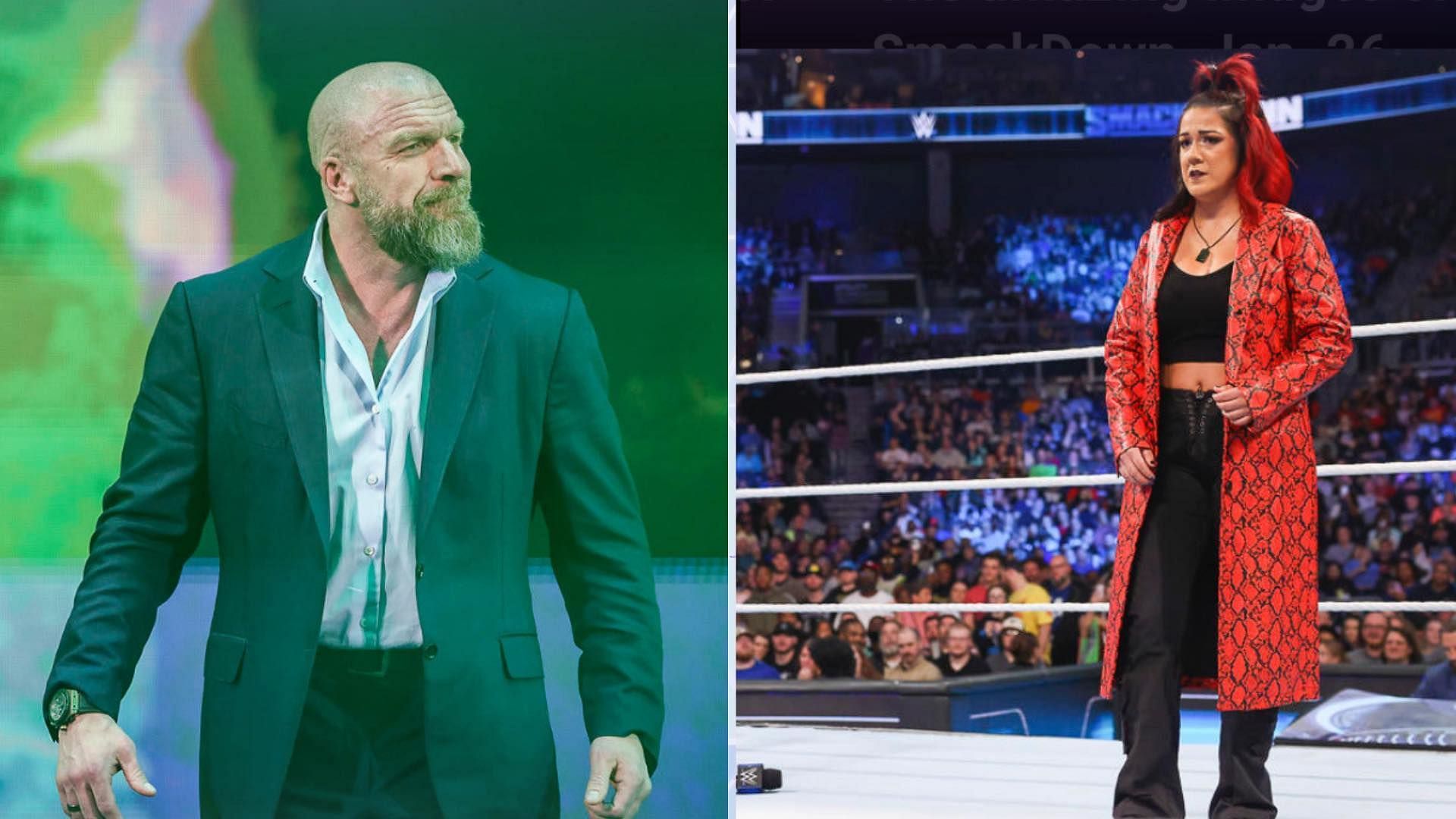 Triple H and Bayley appeared on SmackDown this week.