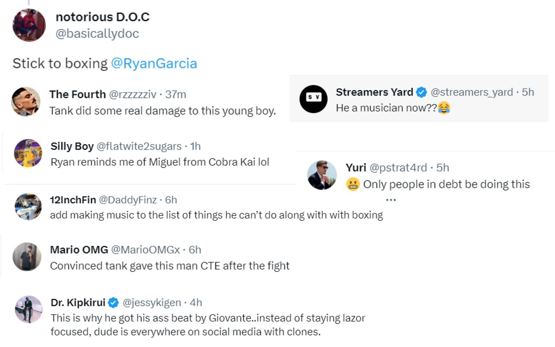 Screenshot of fan reactions to Happy Punch&#039;s post on X