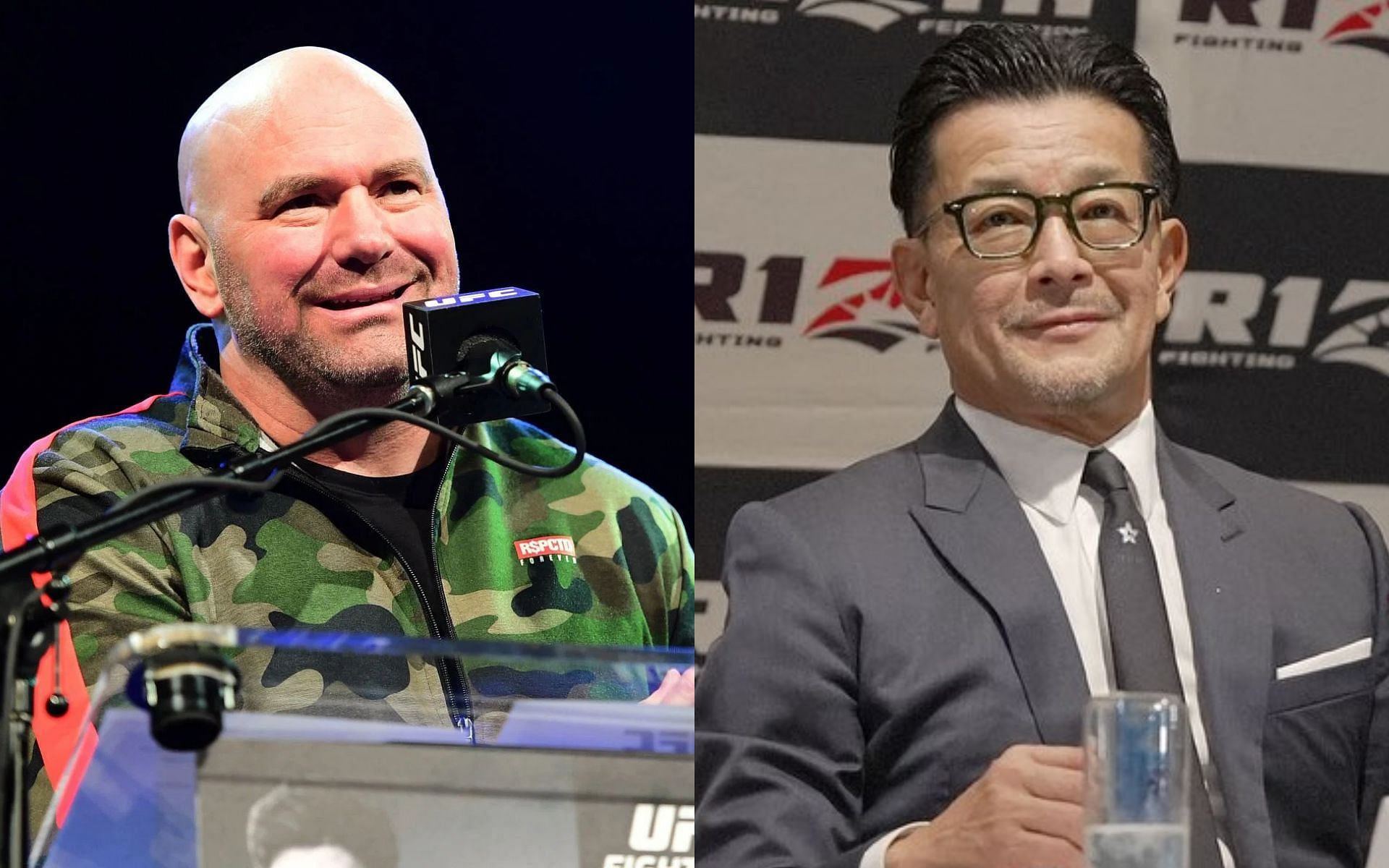 Rizin president Nobuyuki Sakakibara meets UFC CEO Dana White in Las Vegas