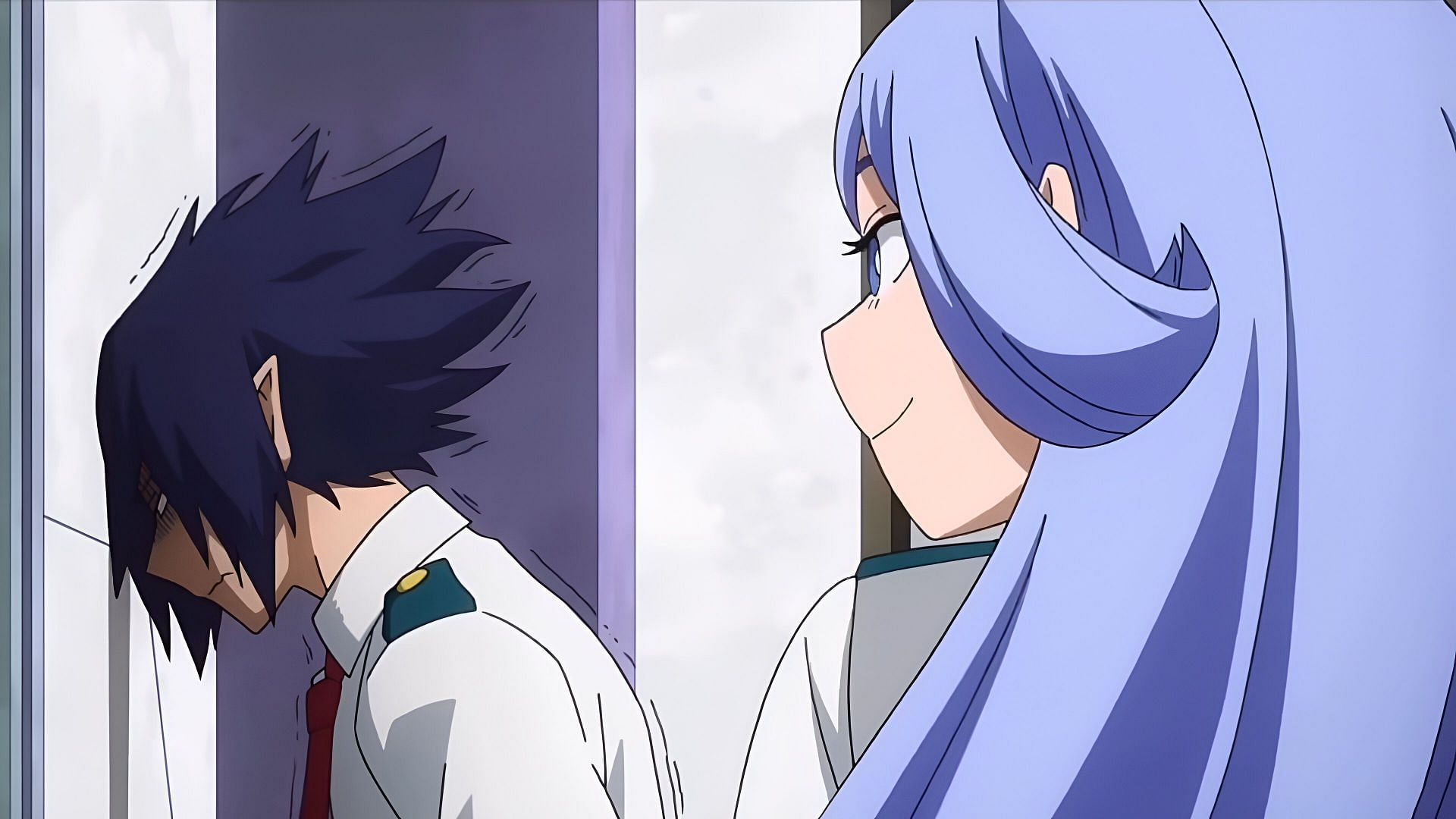 Tamaki Amajiki and Nejire Hado as seen in My Hero Academia (Image via BONES)