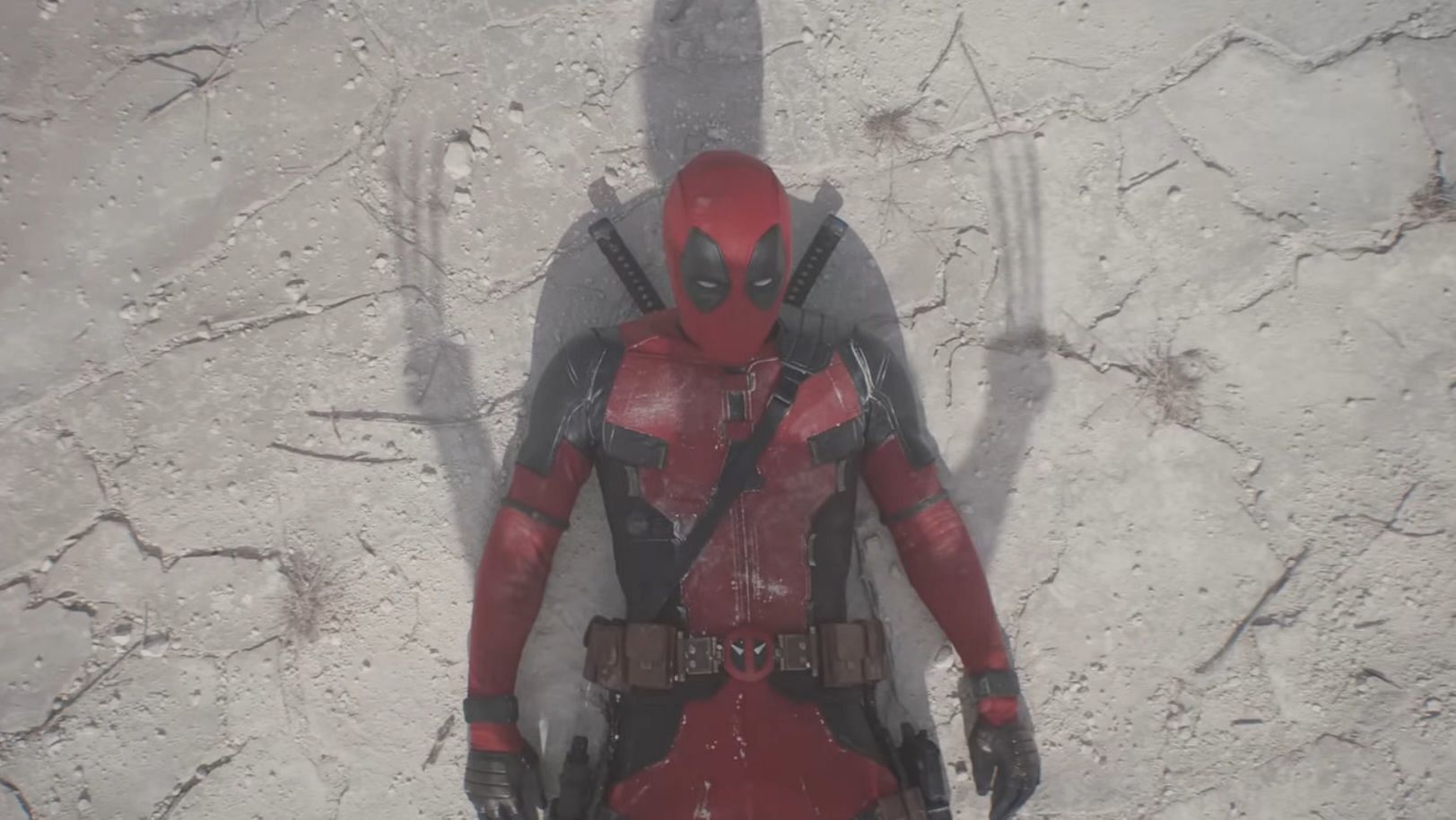 A still from Deadpool &amp; Wolverine (Image via Marvel Studios, Deadpool &amp; Wolverine Trailer, 02:13)