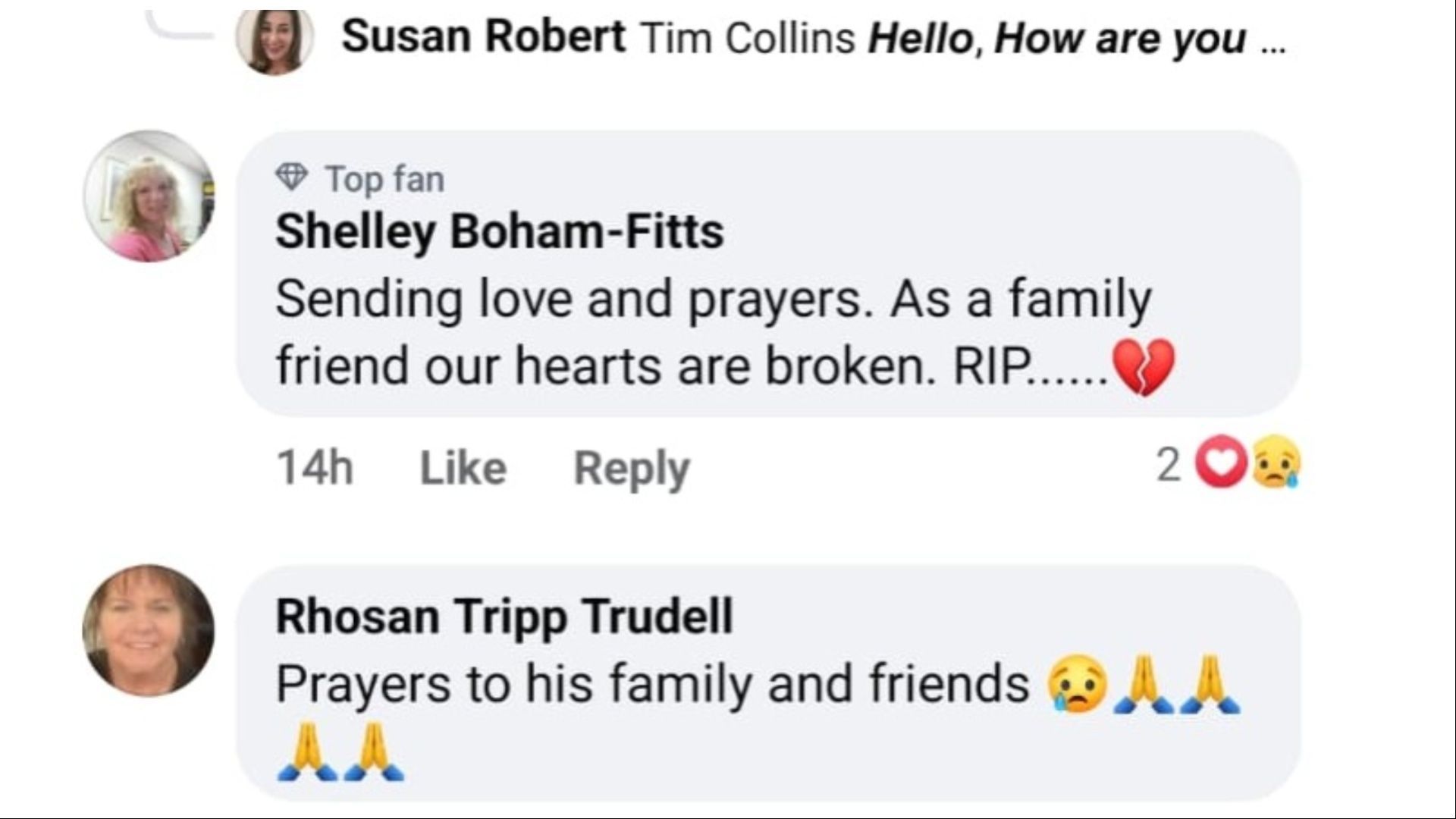 People expressed their condolences after Hunter's death (Photo via Jackson County Sheriff's Office/Facebook)