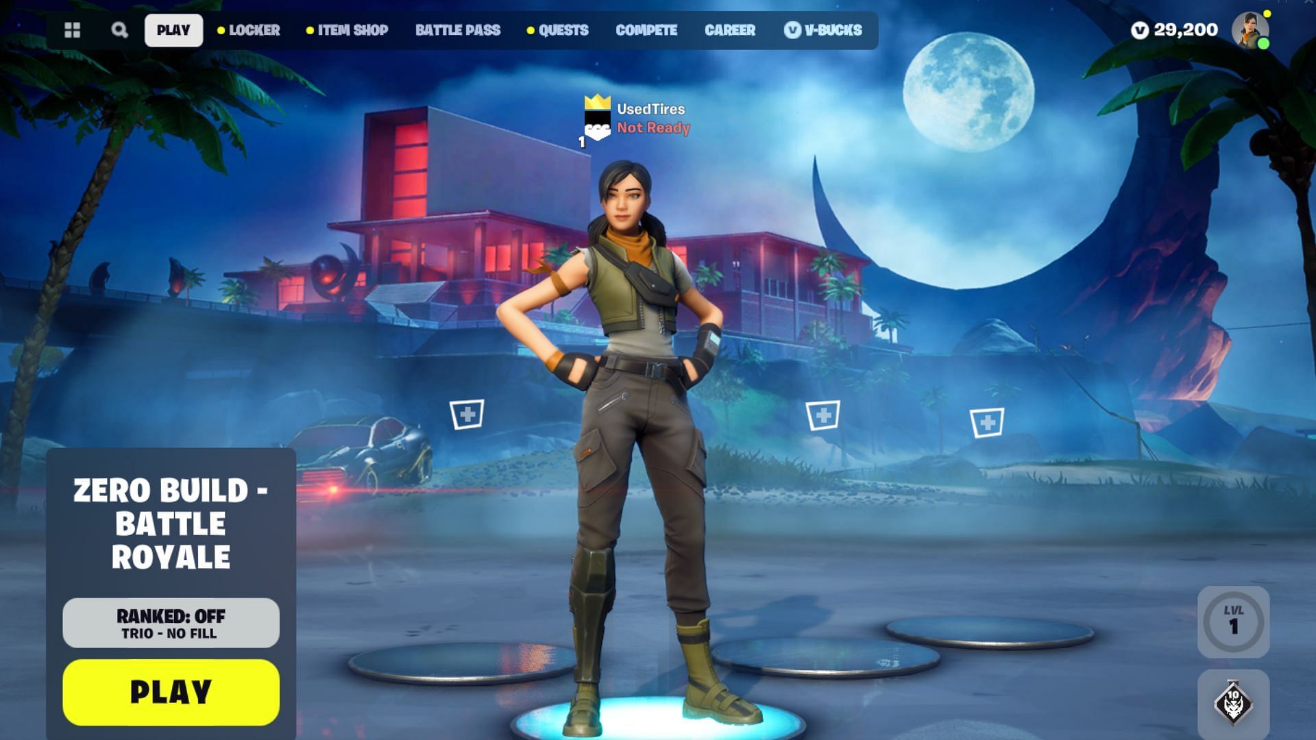 In-game lobby (Image via Epic Games DEV)