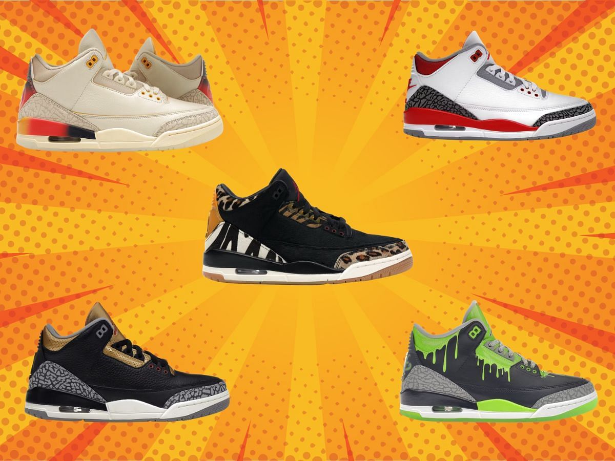 Best Air Jordan 3 Retro sneakers of all time (Image via Sportskeeda)