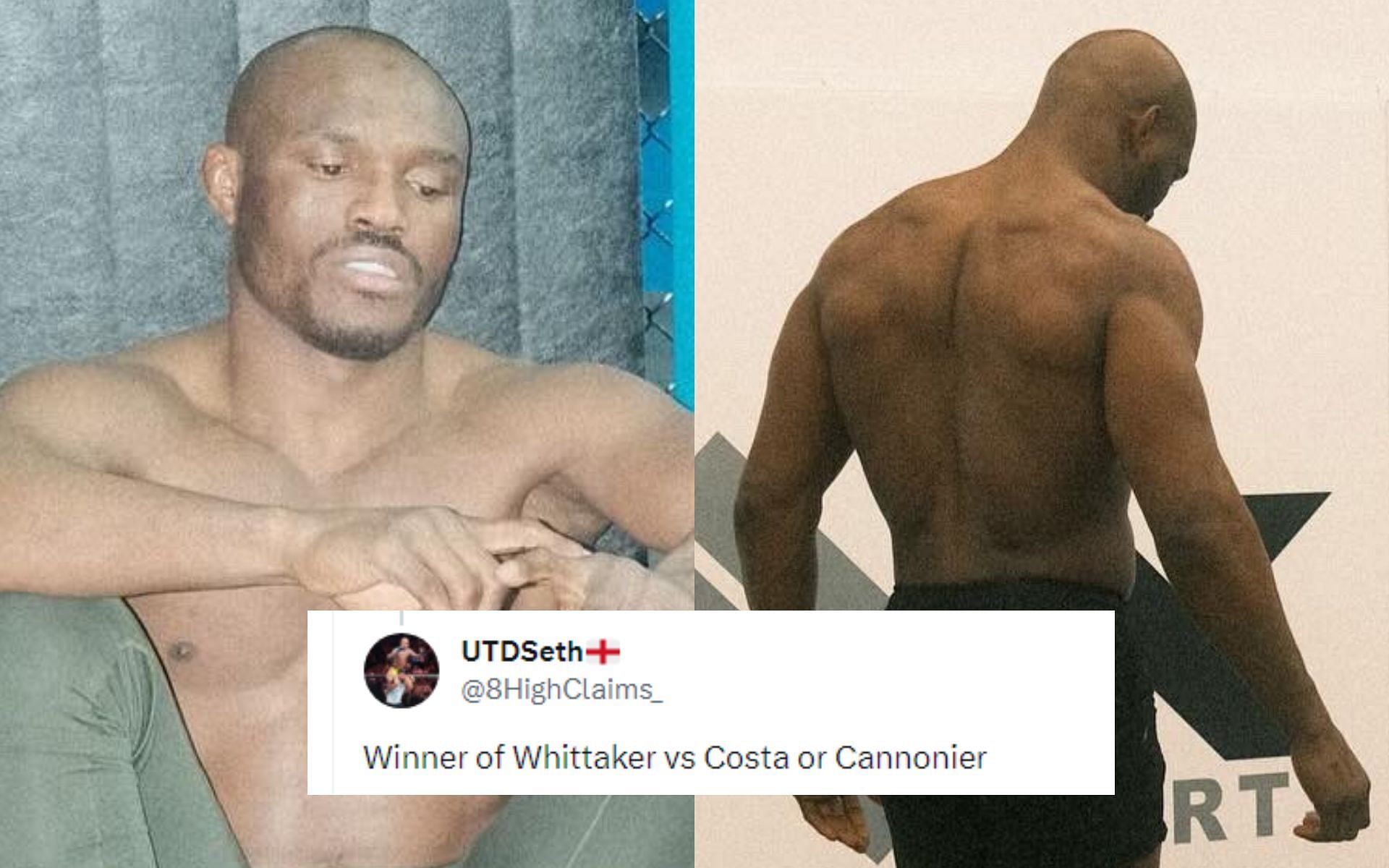 Fan reacted after latest training photos of Kamaru Usman [Pictured] emerged [Image courtesy: @USMAN84kg and @mma_orbit - X]