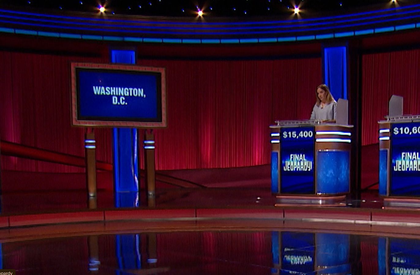 A still from Jeopardy! (Image via @Jeopardy/Instagram)