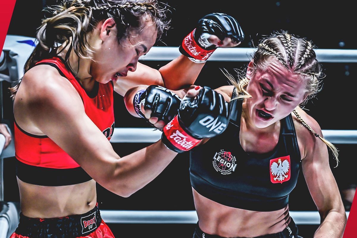 Martyna Kierczynska fighting Wondergirl | Image credit: ONE Championship