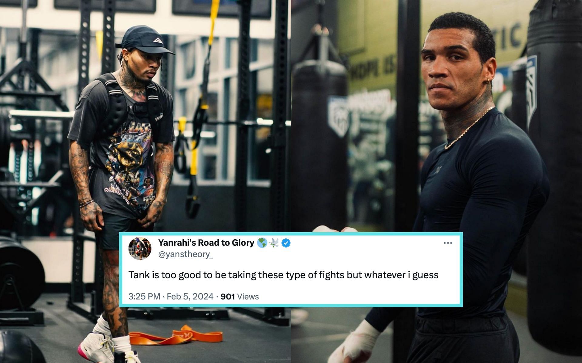 Gervonta Davis (left) claims fight with Conor Benn (right) will 