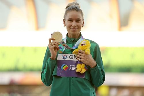 The 2022 World Champion (outdoors) Eleanor Patterson will also be in action at the World Indoor Tour Gold Madrid 2024 (Photo by Christian Petersen/Getty Images)