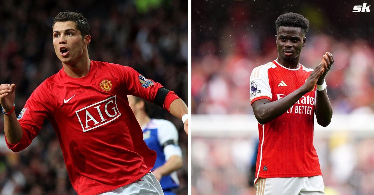 Cristiano Ronaldo and Bukayo Saka