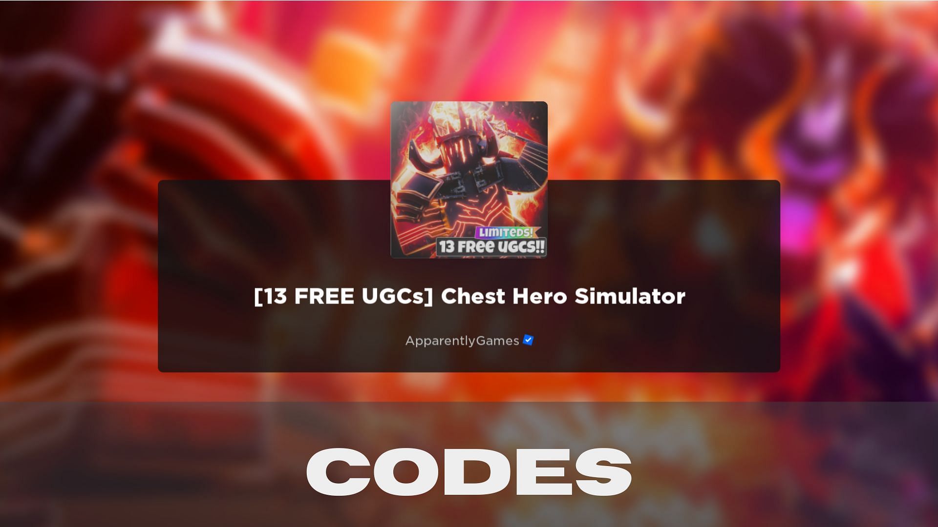 Chest Hero Simulator codes