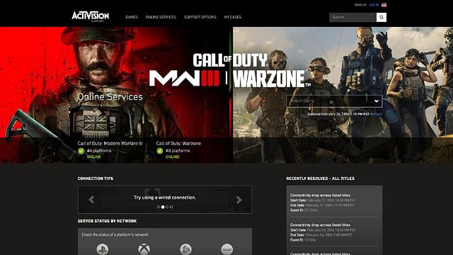 Are Warzone and Modern Warfare 3 servers back online?