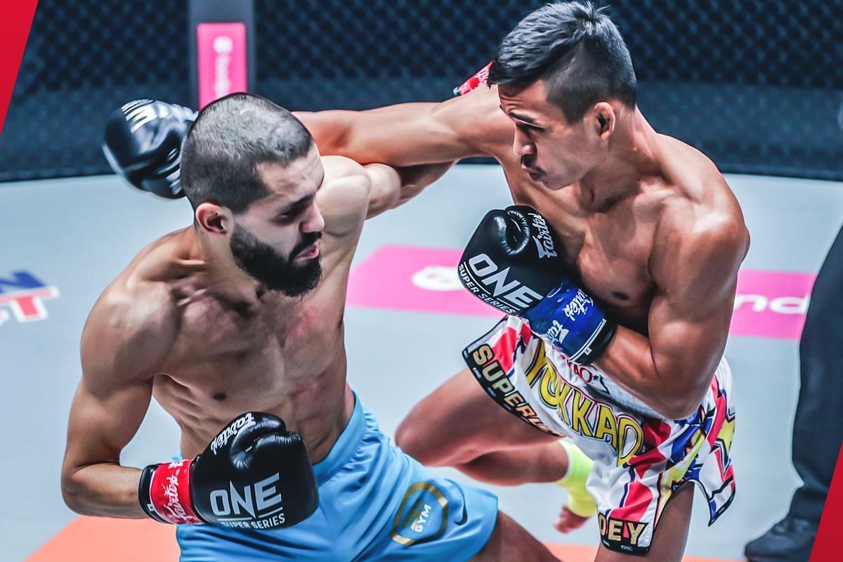 Superlek (R) wants to have a rematch against Ilias Ennahachi (L) to exact payback for the loss he absorbed in their first encounter. -- Photo by ONE Championship
