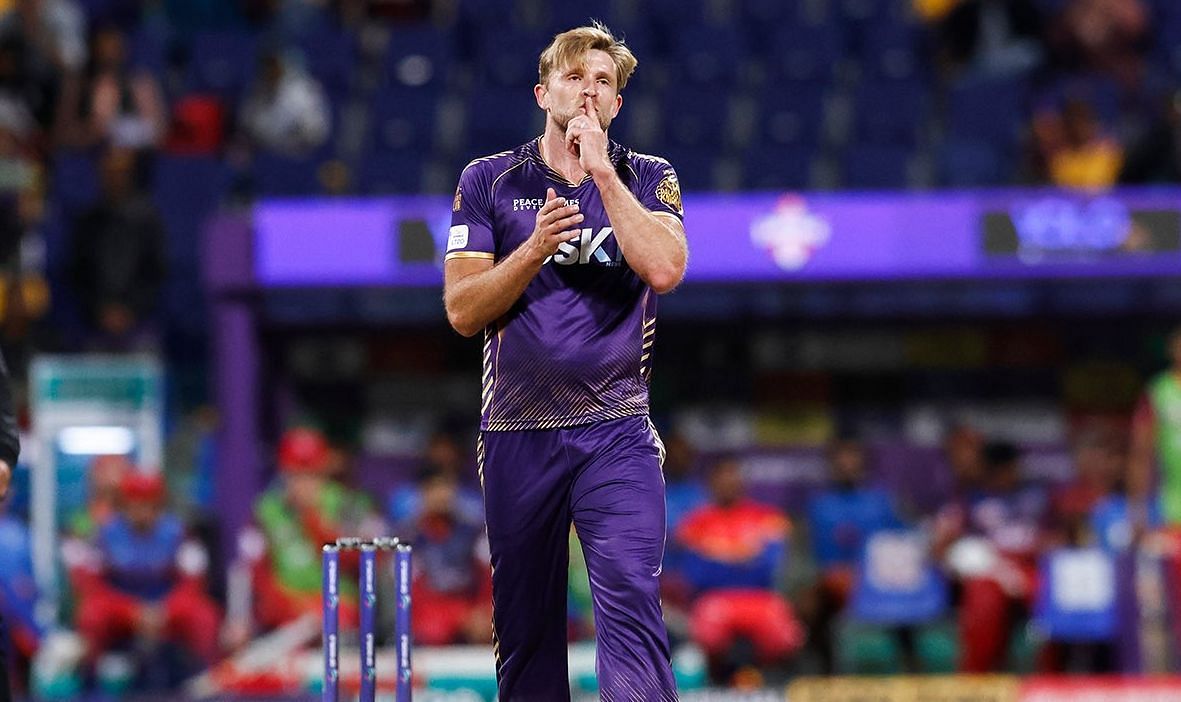 David Willey in action (Image Courtesy: X/Abu Dhabi Knight Riders)
