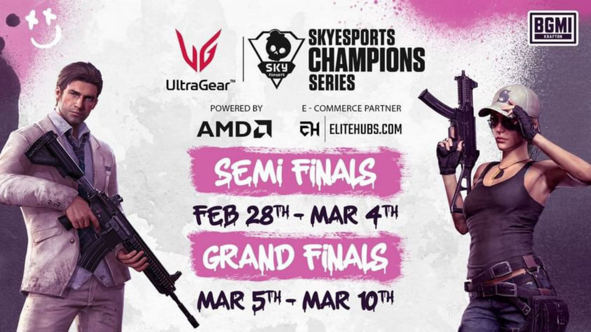 Skyesports Champions Series 2024 Semifinals begins on February 28 (Image via Skyesports)