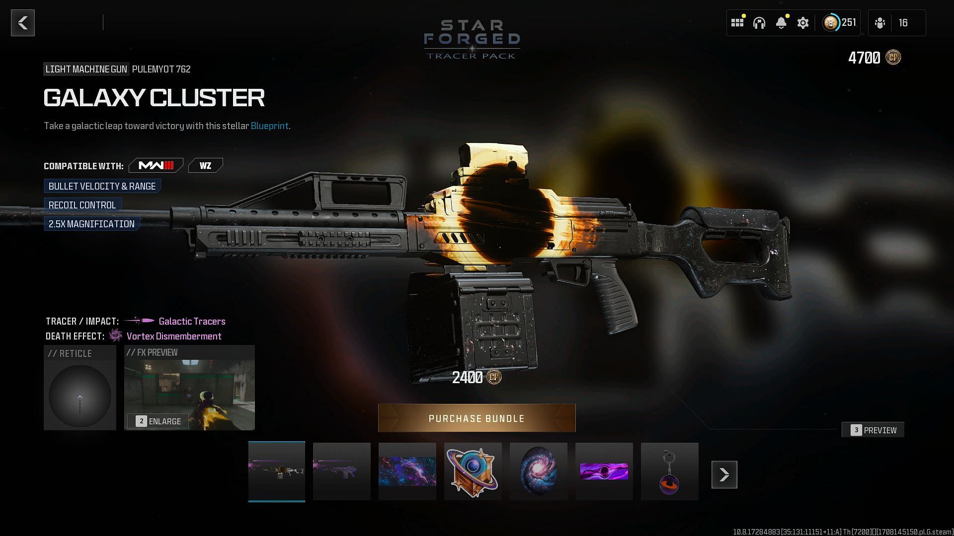 Price of the Starforged Tracer Pack bundle in MW3 and Warzone explored (Image via Activision)