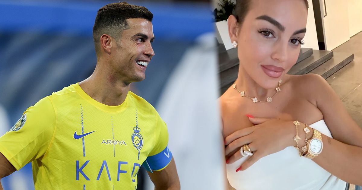 Cristiano Ronaldo (left) and Georgina Rodriguez