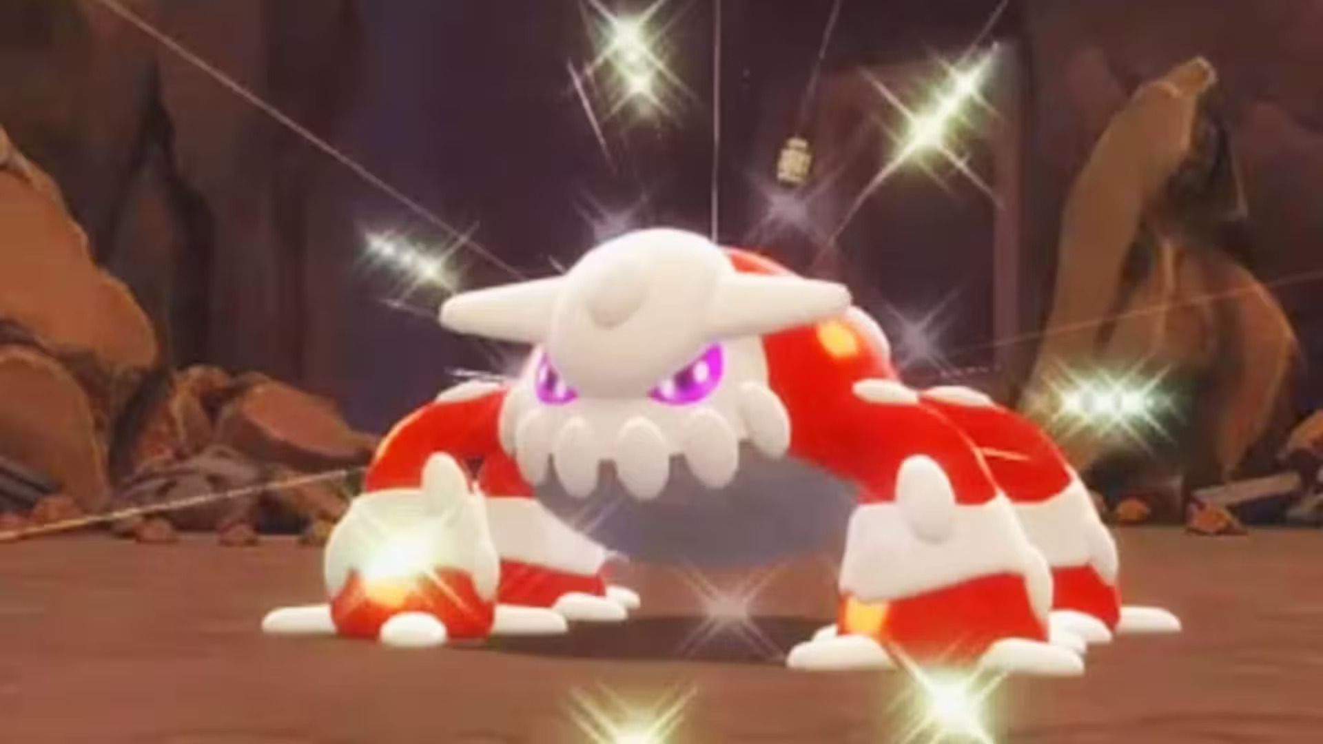 Shiny Heatran in the main series game (Image via The Pokemon Company)