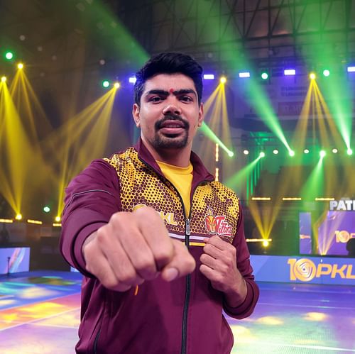 Pawan Sehrawat of Telugu Titans (source: PKL)