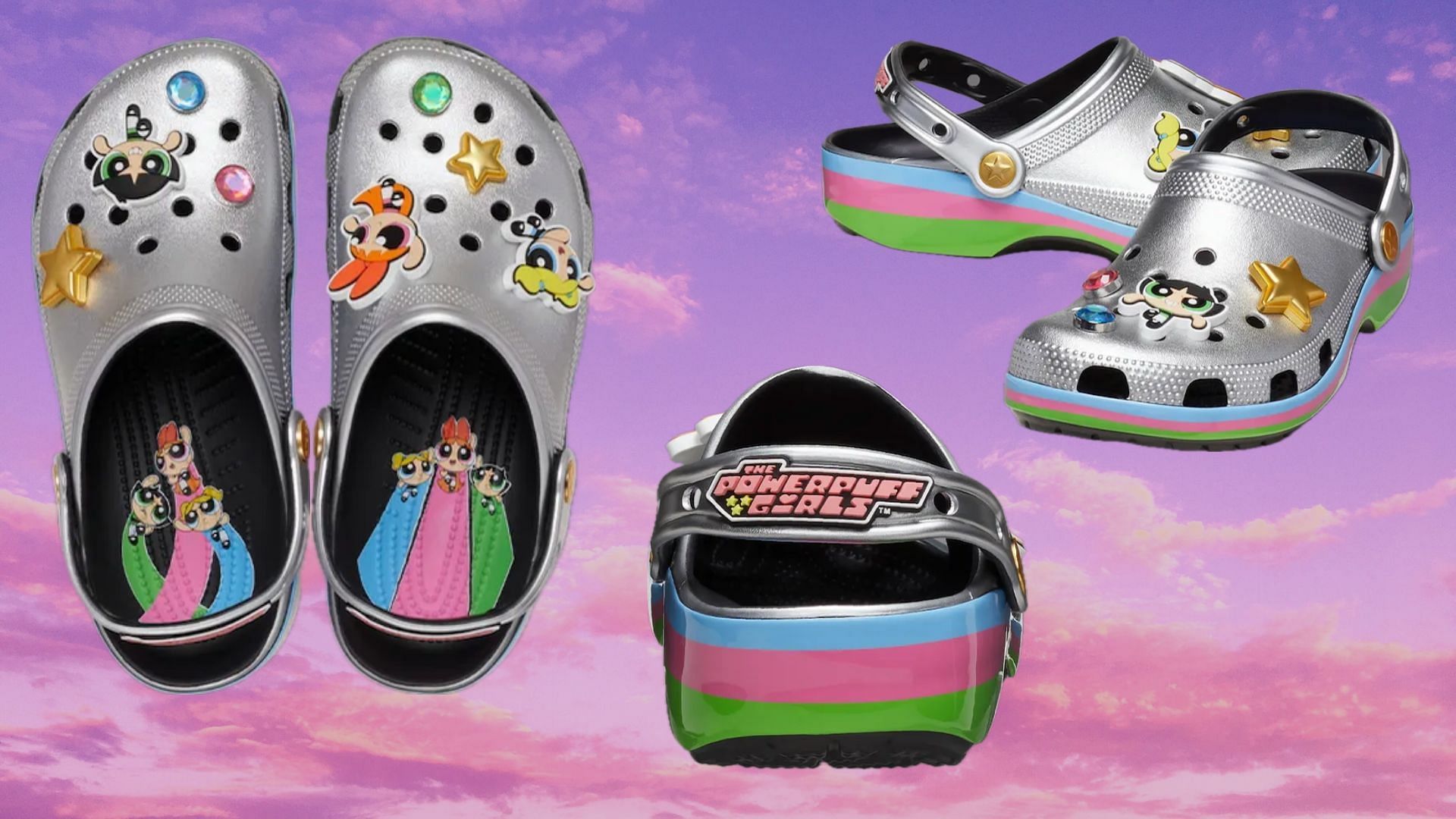 Take a closer look at the Powerpuff Girls x Crocs Classic clog (Image via Instagram/@doogielish)