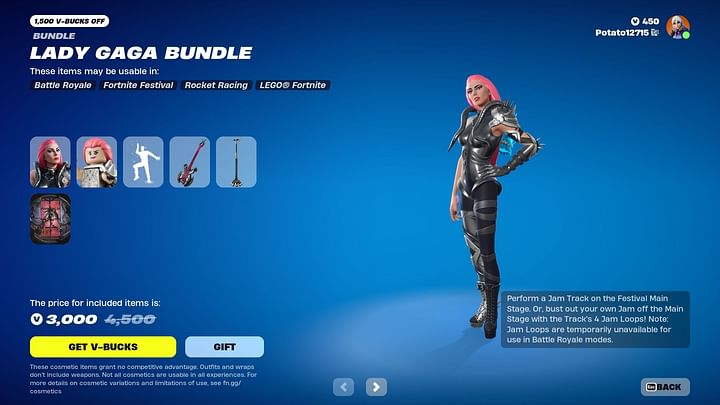 How to get Lady Gaga Skin in Fortnite