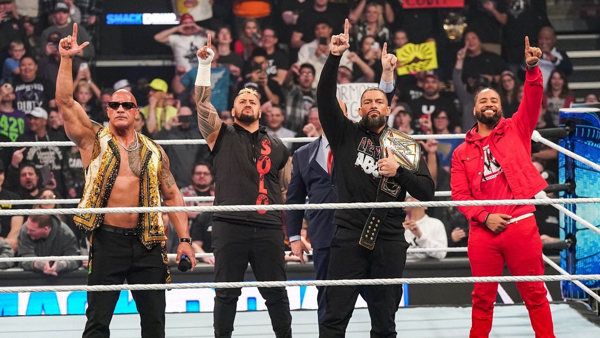 The Rock has officially joined The Bloodline in WWE.