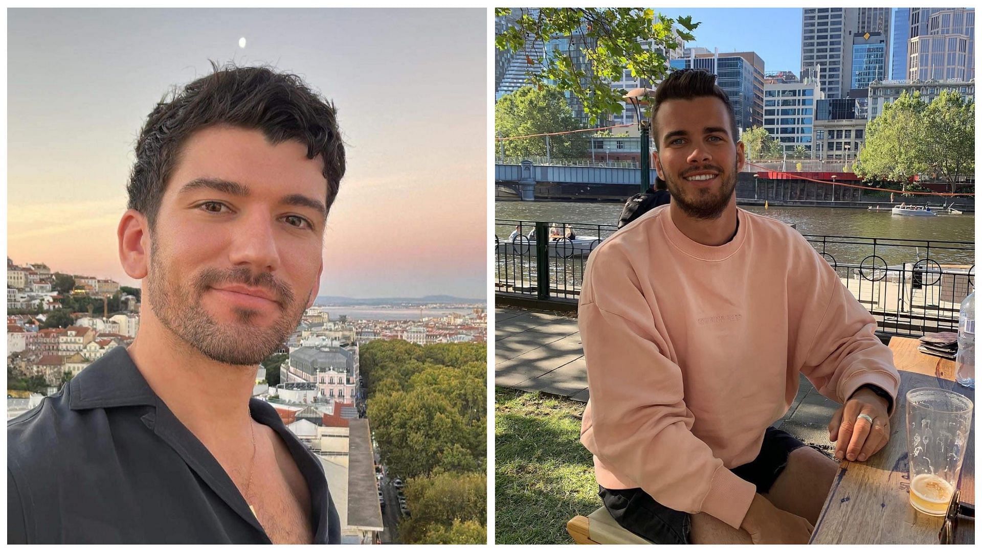 NSW police officer Beau Lamarre charged with the murders of Luke Davies (left) and Jesse Baird (right) (Image via @nswpolice/X and @jessebairddd/Instagram)  