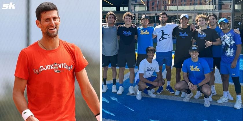 Our GOAT does not charge $150K for practice session with youngsters" -  Novak Djokovic greeting UCLA students after training session delights fans