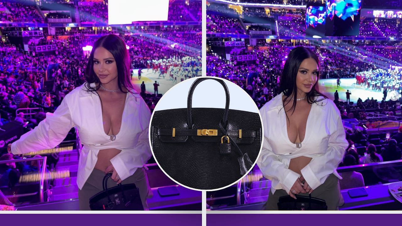 Daniela Rajic pulled up to the NBA All-Star contest with a beautiful Hermes bag
