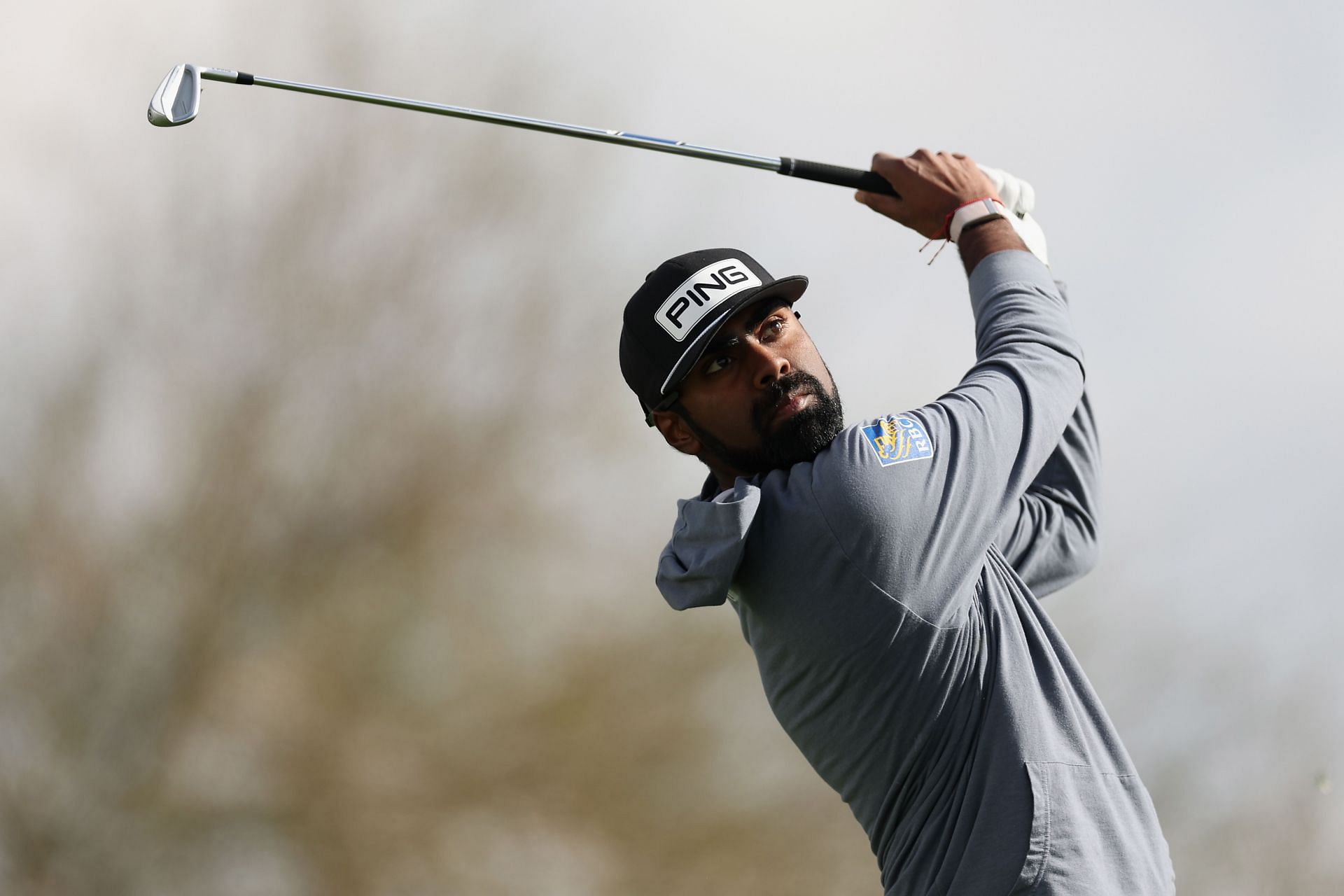 Sahith Theegala during the WM Phoenix Open, Round Two