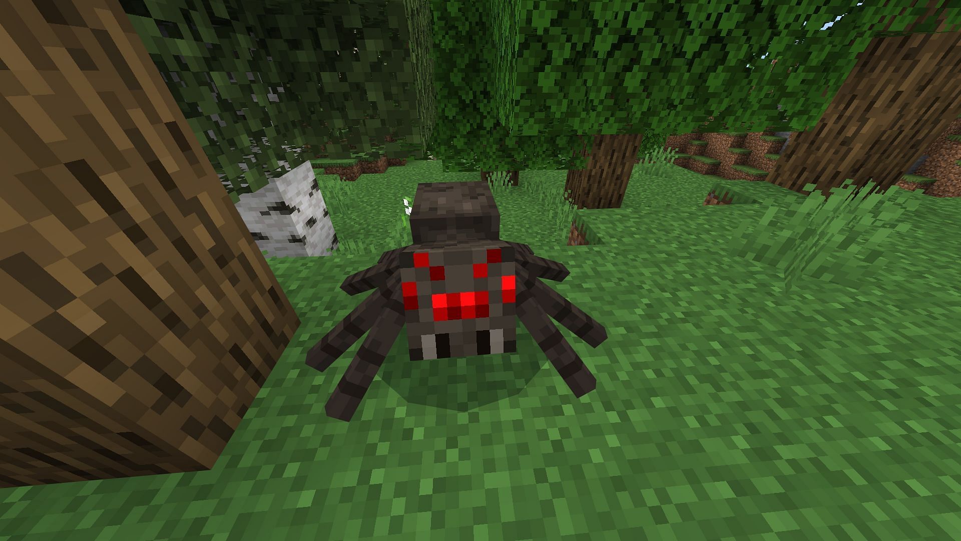 Minecraft players can easily create a spider farm if they find a spawner (Image via Mojang)