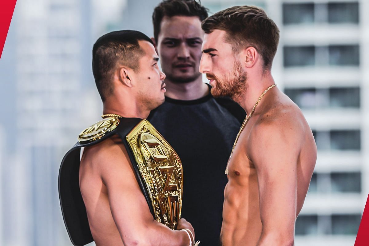 Nong-O Hama and Jonathan Haggerty face-off | Image credit: ONE Championship