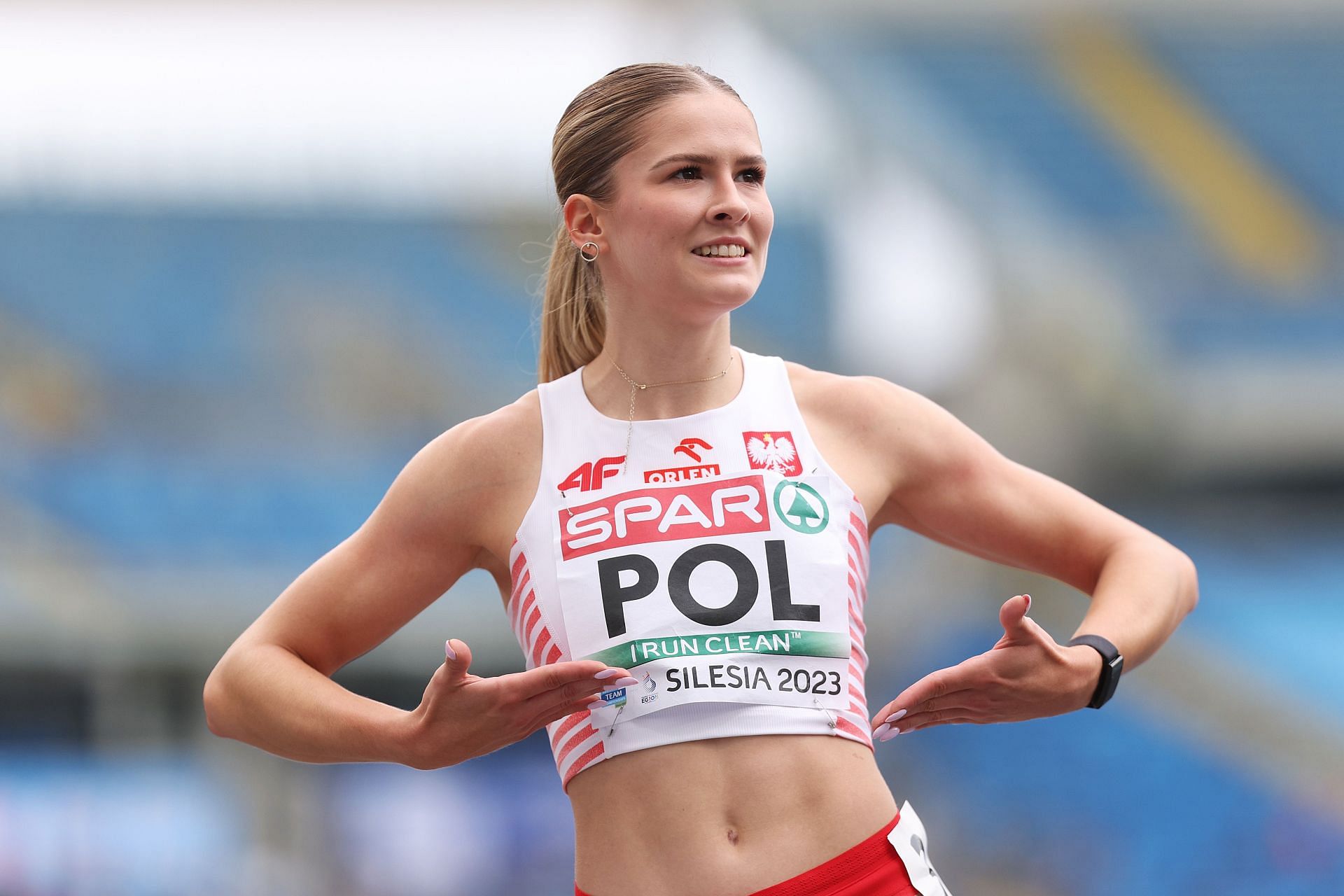 Pia Skrzyszowska will be a crowd favorite at the meet. (Photo by Dean Mouhtaropoulos/Getty Images)