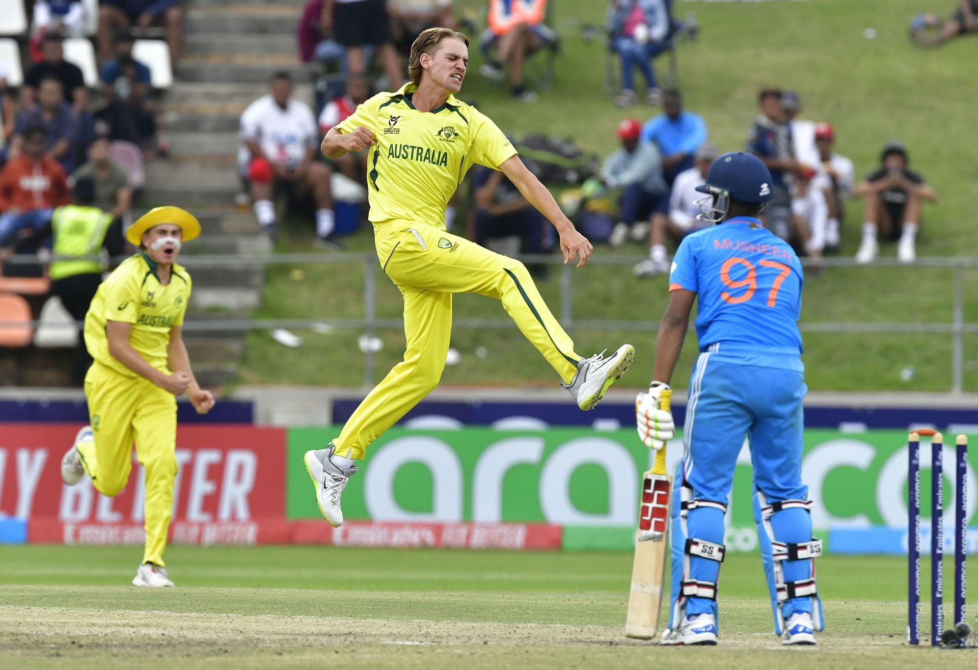 The Australian seamers troubled the Indian batters with short balls. [P/C: Getty]