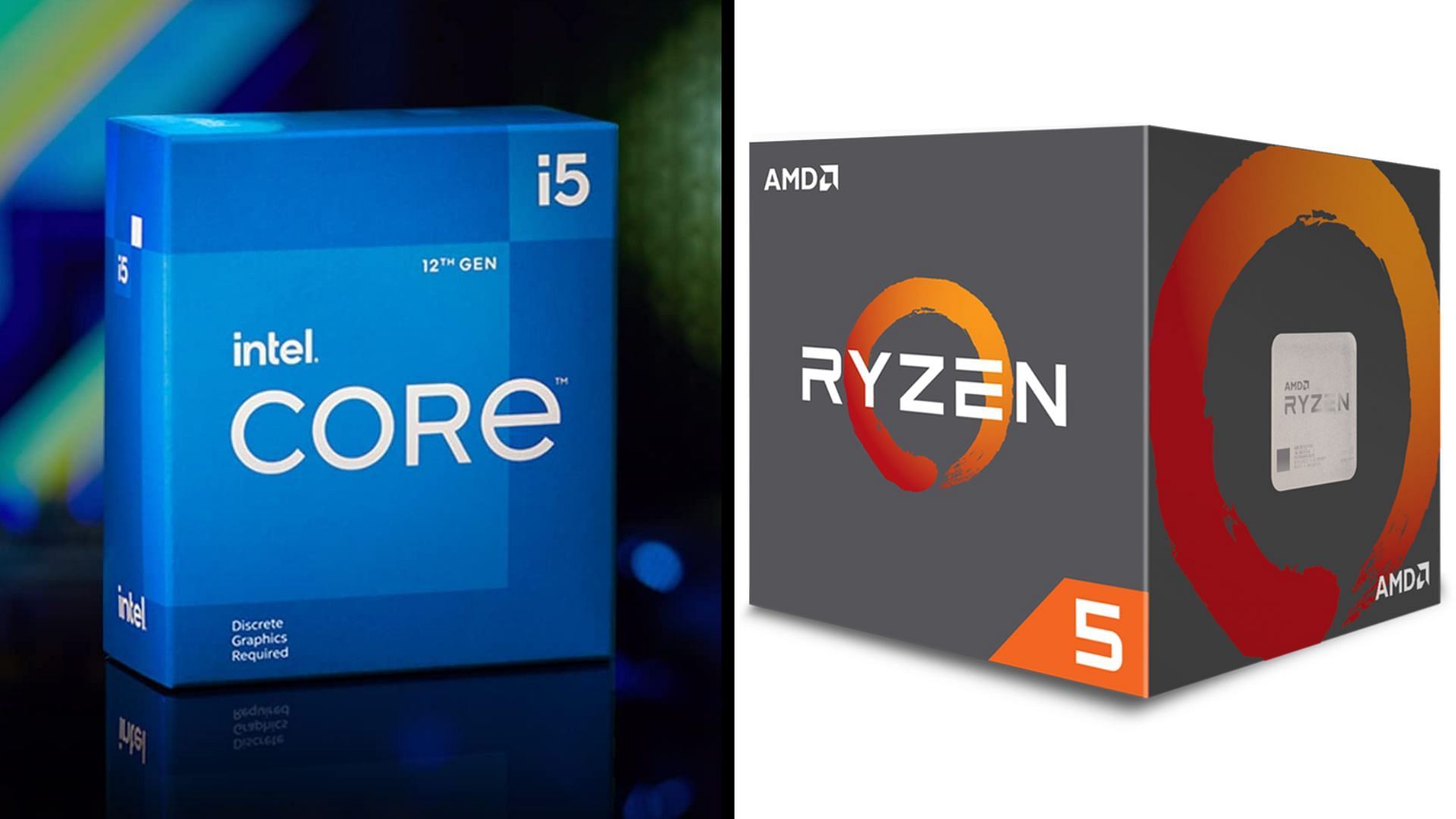 Both the Core i5-12400 and the Ryzen 5 5600X are some of the best mid-range gaming CPUs (Image via Amazon and AMD)