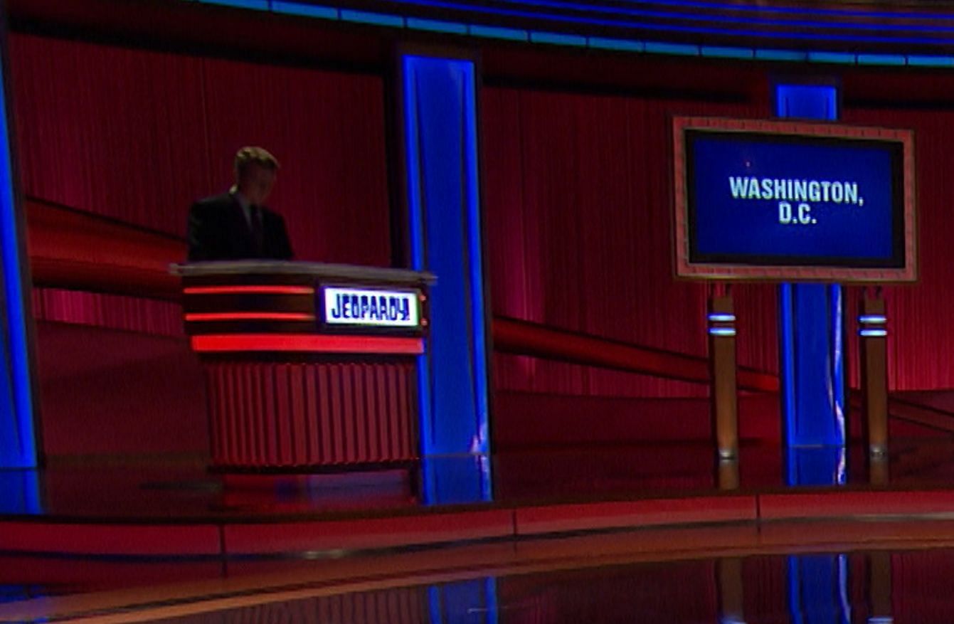 A still from Jeopardy! (Image via @Jeopardy/Instagram)