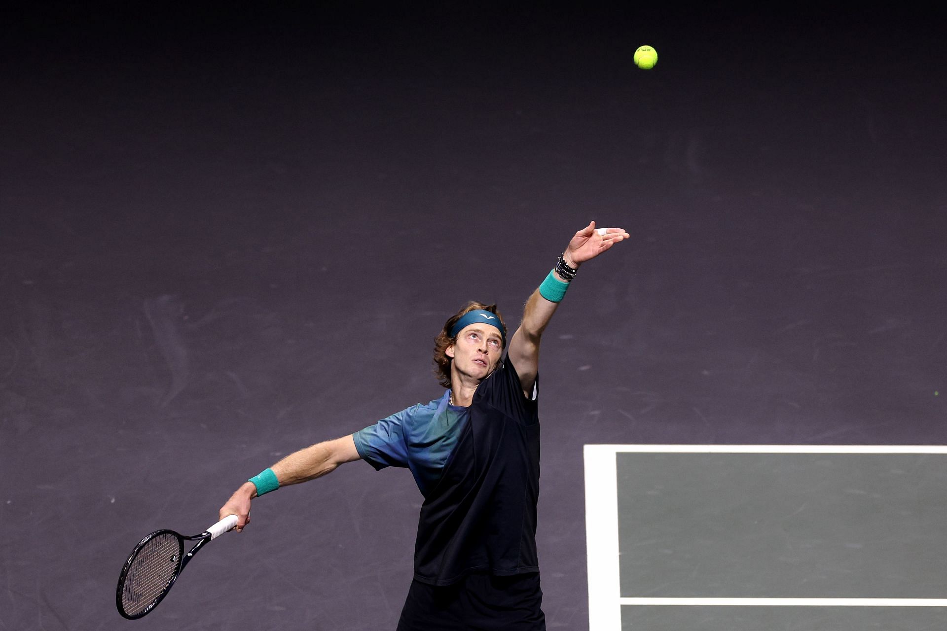 Andrey Rublev at the ABN AMRO Open.