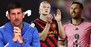 Erling Haaland set to battle Lionel Messi and Novak Djokovic for prestigious award in April
