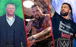 "You're the size of my leg" - When Conor McGregor got trolled by Roman Reigns and Brock Lesnar in 2016 only to be called out on WWE seven years later