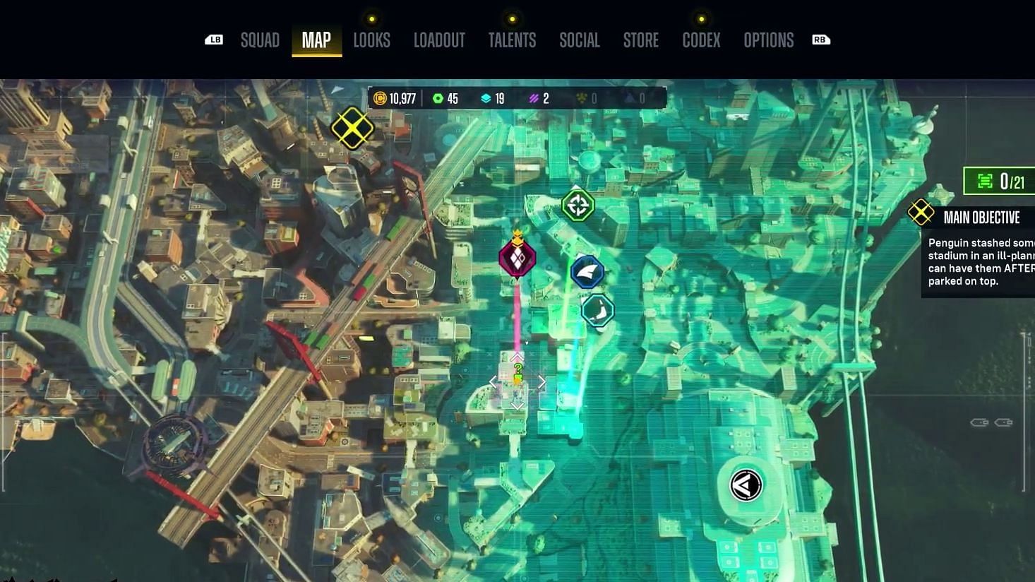 Spot #2 of Suicide Squad Kill the Justice League Riddler Trophy Locations (Image via YouTube/Pixelz)