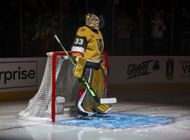 Adin Hill of the NHL's Vegas Golden Knights